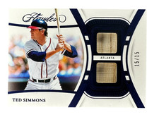 2024 Panini Flawless TED SIMMONS SAPPHIRE GAME USED BAT PATCH 15/15 ebay 1/1 SSP