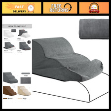 3-Step Dog Stairs Replacement Cover, Grey - Pet Ramp Accessory, Durable  Easy C