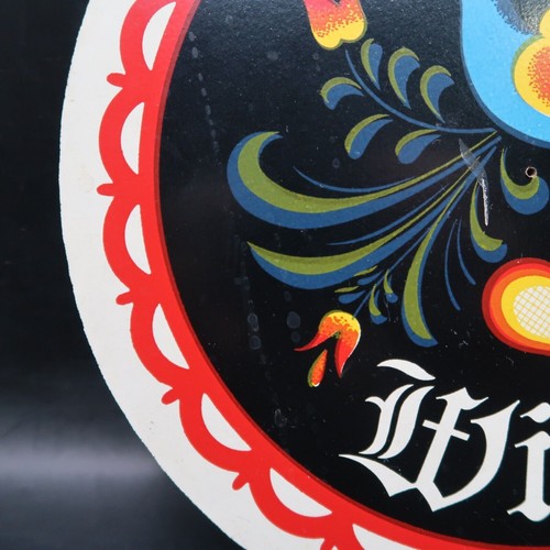 Insegna Esagonale Zook Arte Popolare Pennsylvania Benvenuti Wilcom Cuore Uccellino Vintage - Foto 5 di 7