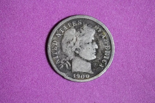 ESTATE FIND 1900 - Barber Dime!! #K58837
