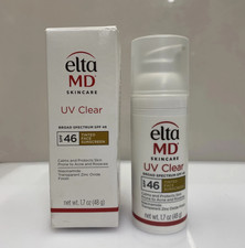Elta UV Clear Tinted Face Sunscreen SPF 46  48g 1.7oz- EXP 07/2027, New in Box