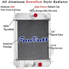 4Row Aluminum Radiator K922737 K922739 for David Brown 780 885 885N