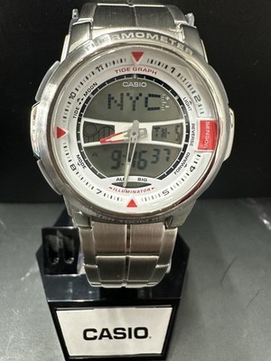 Casio Vintage AQF-100WD-7A Tide Graph Digital & Analog Men s Watch