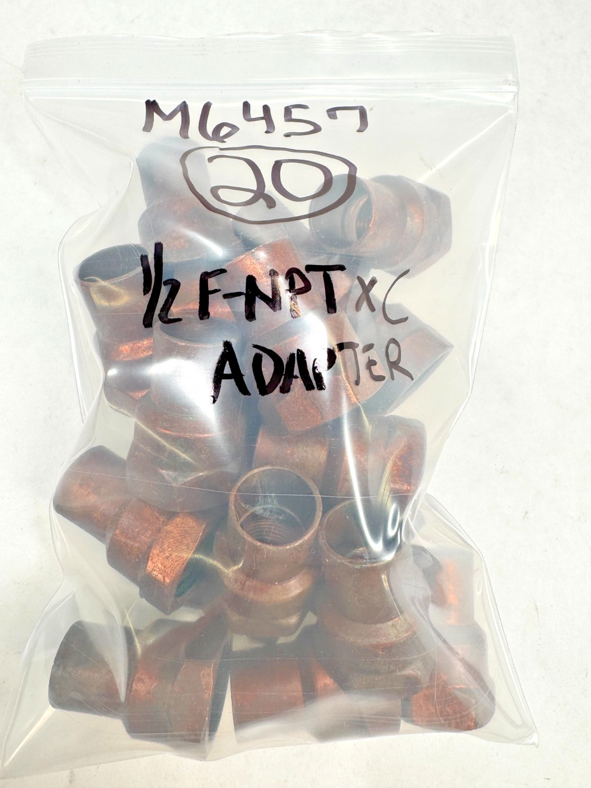 (20-Pack) ELKHART Copper Female Adapter 1/2" (C x F) Sweat x NPT Fitting