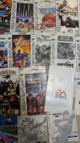 Sega SaturnLot Of 15 Manuals W/ Inserts, Guardian Heroes RARE!, Street Fighter