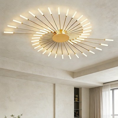 LED Ceiling Light Creative Fireworks Design Chandelier Restaurant Interior Light