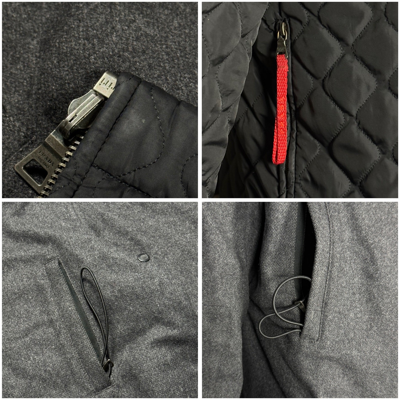 Prada Reversible Wool Technical Jacket — Dark Cha… - image 8