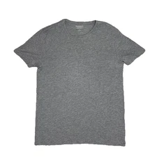 Abercrombie & Fitch Men’s T Shirt Gray Small Basic Stretch Prep Blank Minimalist