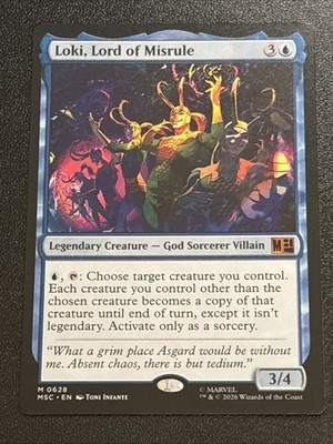MTG Commander: Marvel Super Heroes Loki, Lord of Misrule 0628 Mythic