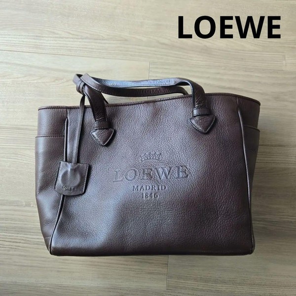 LOEWE Heritage Tote Bag Brown Classic Refined Luxury / Heritage Leather Tote