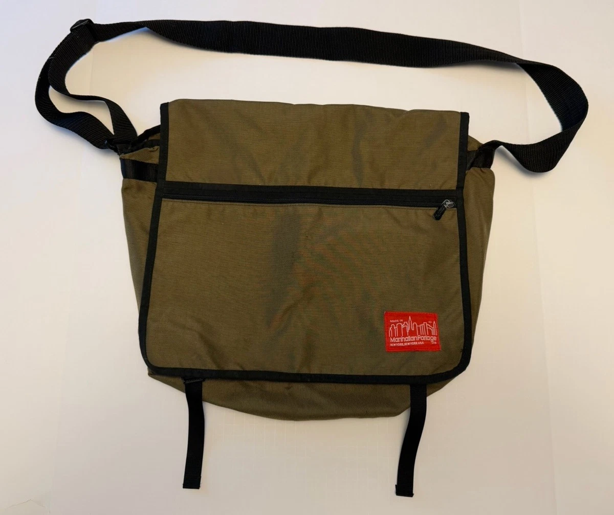 Vintage Manhattan Portage Messenger Bag Made in NYC USA 90s ‘99-‘01 Olive Green