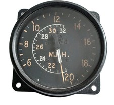RAF Ww2 Airspeed Indicator,  6A 413. 0- 320 MPH.  Untested.  K.D.G.