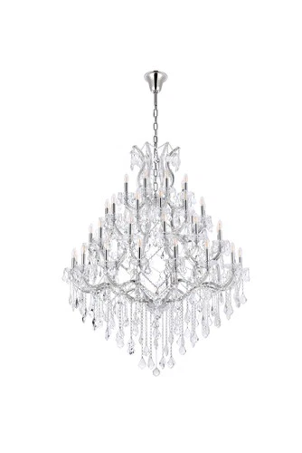 Elegant Lighting 2800G46/RC Maria Theresa 49 Light 46"W Crystal - Chrome - Picture 12 of 12