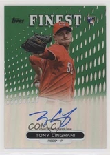 2013 Topps Finest Rookie Refractor Green /125 Tony Cingrani #RA-TCI Auto RC