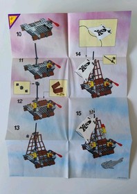 Lego 6261 Pirate Raft - Raft Raiders Pirates Complete with Instructions 