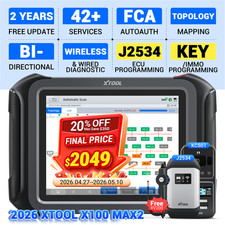 XTOOL X100 MAX2 Car Diagnostic Tool J2534 ECU...