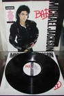 MICHAEL JACKSON  Bad ORIG 1st UK EPIC 1987 + Lyric Inner 1987 LP EX / EX