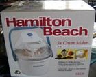 Hamilton Beach 68220 1.5 Quart Ice Cream Maker White Automatic Machine