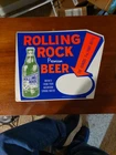 Vintage Rolling Rock Premium Beer Cardboard Sign