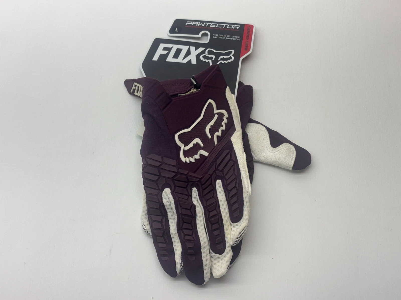 Fox Men's Gloves Large Black White L Riding Hand Gear Protection Motocross MX