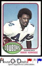 1976 Topps #14 Robert Newhouse Dallas Cowboys Vintage Football Card Rookie RC. rookie card picture