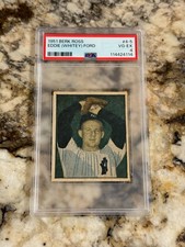 1951 Berk Ross Whitey Ford #4-5 (RC) Rookie PSA 4 Dead Centered Freshly Graded