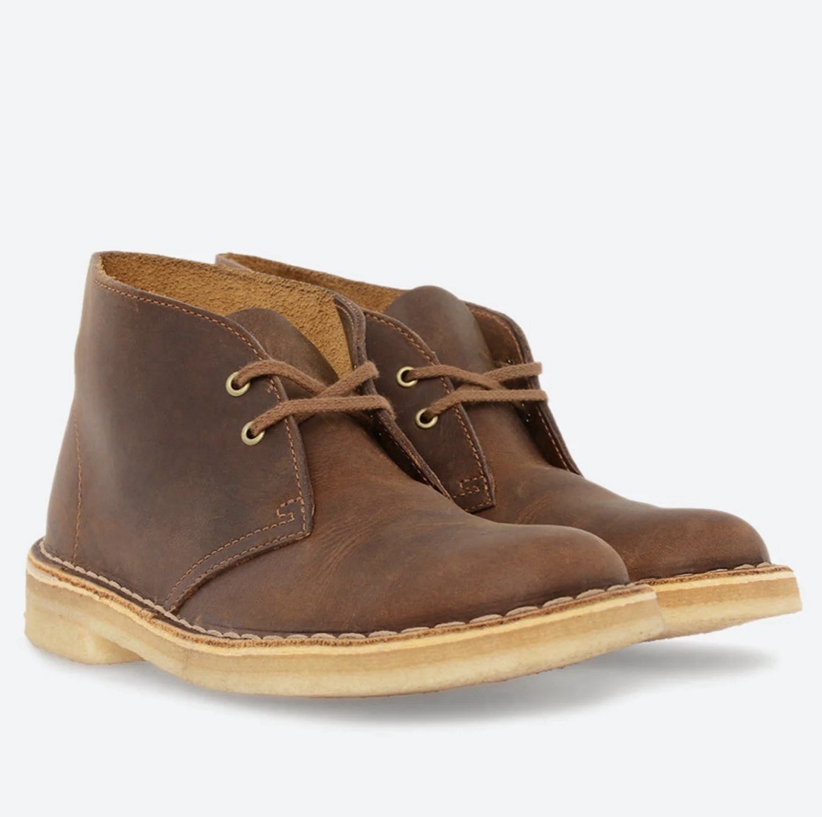 Clarks Originals Women's Desert Boot in Brown Beeswax Leather Size 9