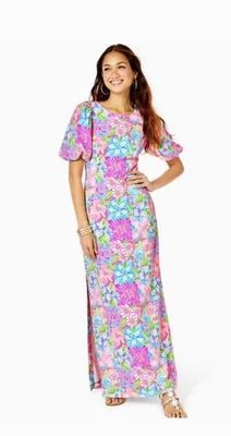 LILLY PULITZER KIMBERLE MAXI DRESS IN TAKE IT FROM YOUR MUMS Size 2 NWT - Image 1 of 4