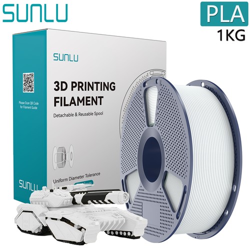 SUNLU 1KG PLA Ceramic White 3D Printer Filament 1.75mm PLA For FDM 3D Printers