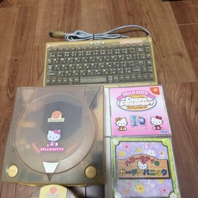 SEGA Dreamcast HELLO KITTY Pink Console region-J retro game Sanrio s1886M