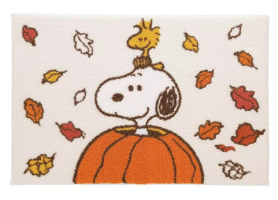 Peanuts Snoopy Fall Bathroom Rug 20 x 30 in Non-Skid HALLOWEEN Great Pumpkin