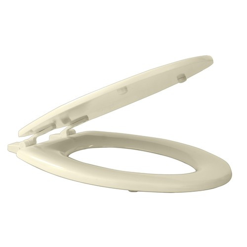 Standard Wood Toilet Seat, Bone - 17 Inch - Fits All Standard Size Fixtures -...