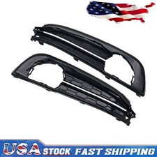 Fog Light Cover Grille Set Right Left Side For 2013-14 Honda Civic Si Sedan
