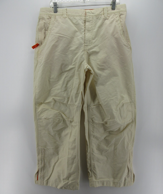 VINTAGE Gap Pants Men 34X27 White Cream Tech Chino Y2K Ankle Zip