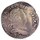 France Demi franc 1587 X Henri III Argent Amiens pièce monnaie royale française