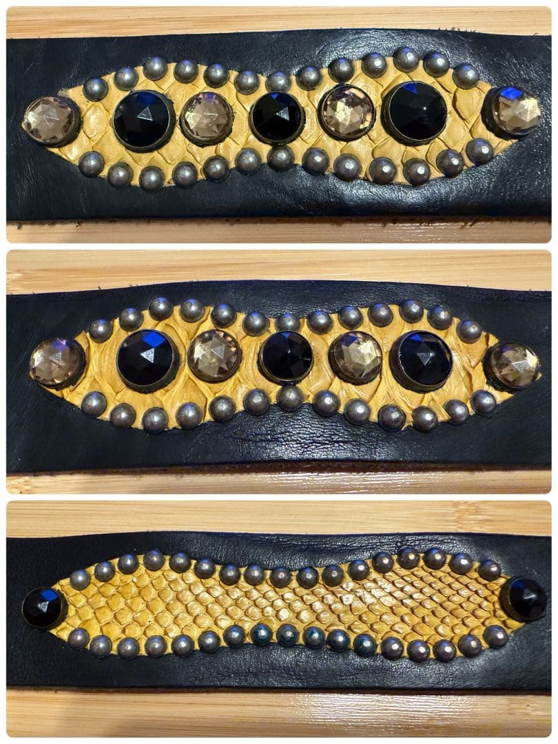 HTC Peanut Overlay Belt Yellow Python Black Multi… - image 9