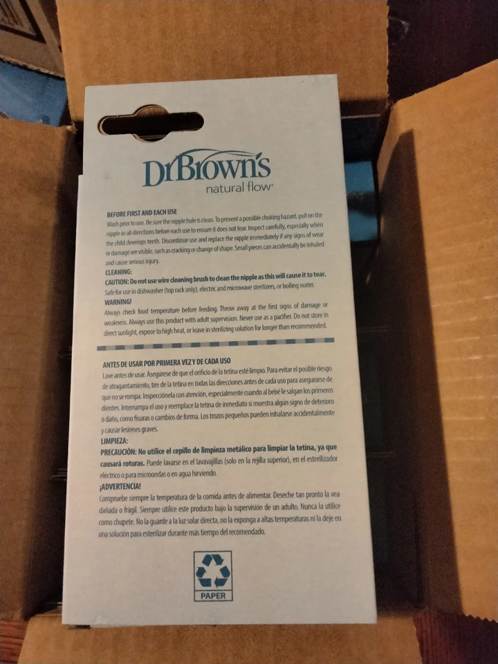 Dr. Brown's Natural Flow Anti-Colic Nipple Level 2 Medium 3m+ 12 Boxes Of 6 (72) - Image 2 of 4