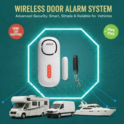 Wohnmobil-Wohnmobil-VAN-Wohnmobil-Wohnwagen Funk Fernbedienung Sicherheit Alarm Eingang Tür Sensor