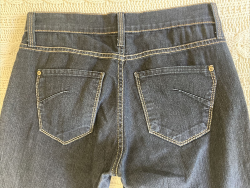 James Jeans size 27 High Rise Slim Leg Dark Blue Denim Jeans Made in the USA - Picture 8 of 11