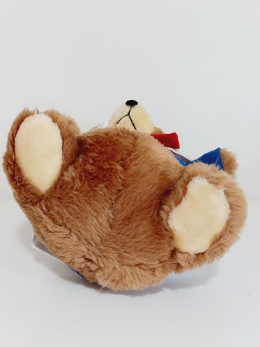 Vintage 1980 Daekor 9.5" Pot Belly Bear Sailor Shirt "Make Waves" Plush Toy - Picture 6 of 11