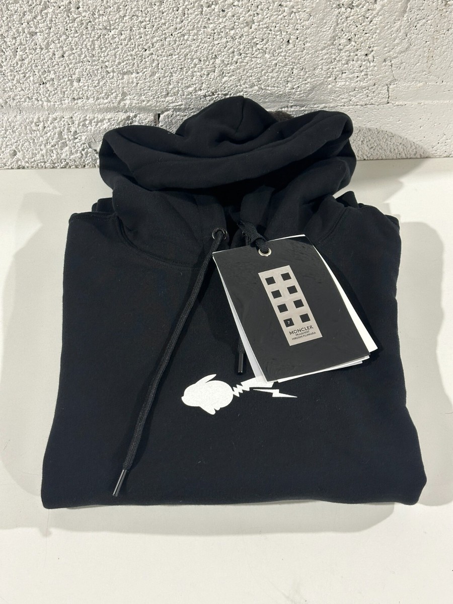 NEW Moncler Fragment Pokemon Thunderbolt Project Hoodie Blk