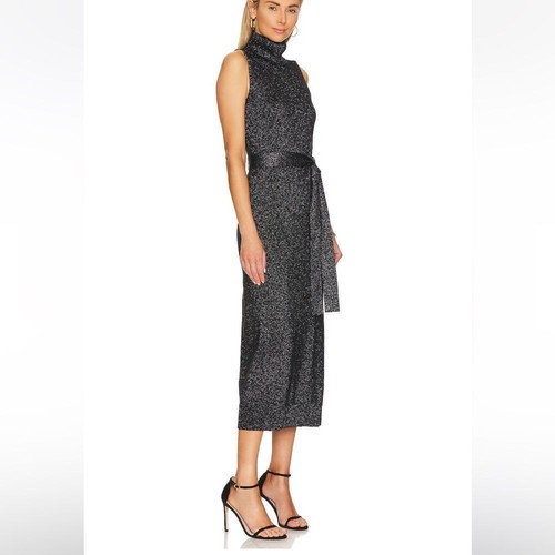 Zoelle Dress in Black & Gunmetal PAIGE SIze Large - Picture 2 of 7