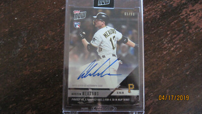 2018 Topps Now Austin Meadows Autograph