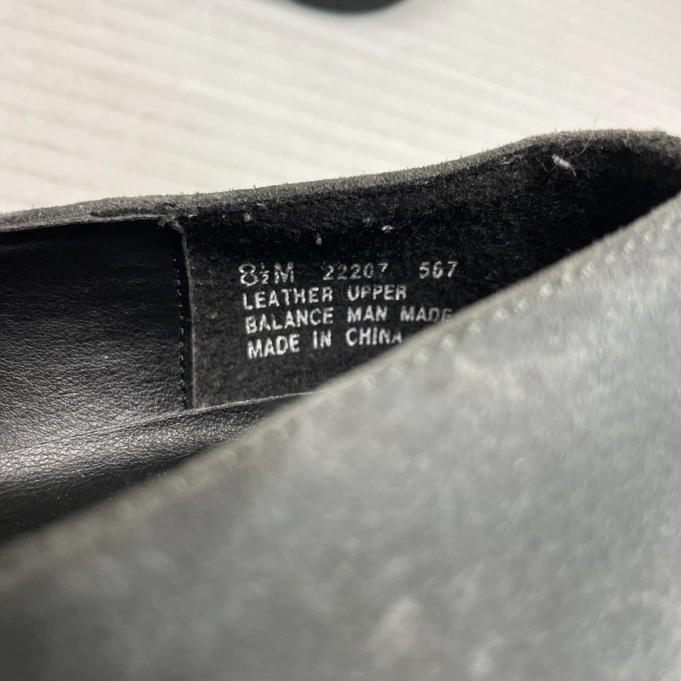 Mocasines sin cordones gruesos de gamuza gris apóstrofe Y2K vintage talla 8,5 M Foto 3 de 4