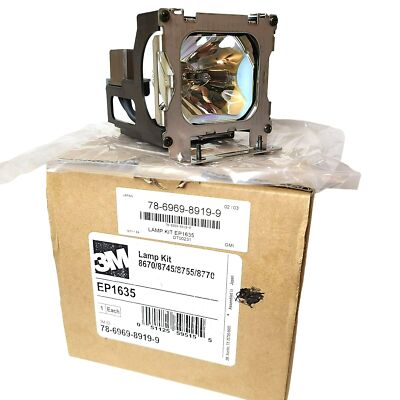 Genuine 3M EP1635 Original Inside Lamp for MP8770, MP8670, MP8745, MP8755