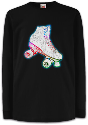 Roller Skate Kinder Langarm T-Shirt Inline-Skater Inliner Rollerblades Sport