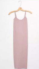 Free People Intimately Tea Length Seamless Slip Dress Mauve  $34 | FF-094