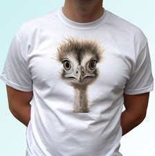 T-shirt Emu uccellino struzzo divertente top animale regalo uomo donna bambini taglie bambino