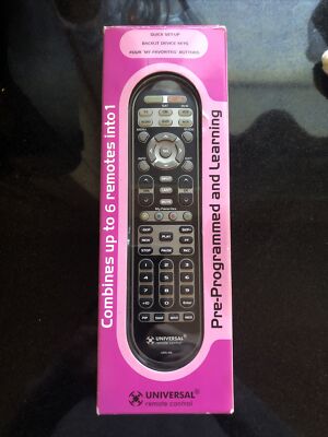 Avex Universal Remote Control Pre-Programmed & Learning Up To 6 Devices - URC-R6