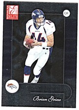 2001 DONRUSS ELITE #25 BRIAN GRIESE Denver Broncos Football Card